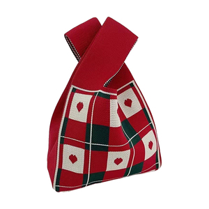 Thiết Kế Mới Retro Đầy Màu Sắc Dệt Kim Túi Xách Crochet Purse Đan Tote Túi Quà Tặng Cho Phụ Nữ - Product Image 5