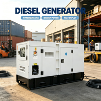 Direkt ab Werk Geräuscharmes Yunnei Dieselaggregat 15kVA 12kW für Familiengebrauch 50Hz 60Hz Wassergekühlt mit Bürstenlosem Alternator