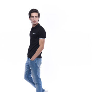 Camiseta minimalista estampada de punto mezcla de algodón poliéster manga corta antiarrugas informal verano transpirable servicio OEM - Product Image 4