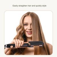 Hot Sale Portable Hair Straightener Brush 4 Degree Adjustment Hair Curler and Straightener 2 in 1 for Salon