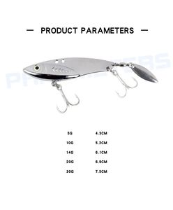 Alta calidad 5G-30g North Lake No. 1 bajo centro de gravedad tiro largo VIB zinc metal agua dulce lubina punta boca - Product Image 3