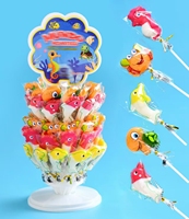 Sucettes personnalisées aux saveurs de fruits, bonbons durs en forme de dessin animé, multicolores, en forme de fruits, pour enfants, 15g, cadeau de fête