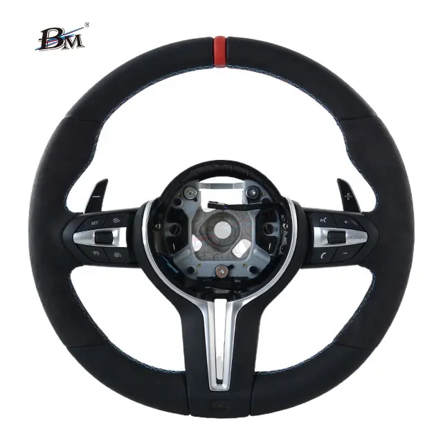 Alcantara Leather M Sport Lenkrad Direksiyon Steering Wheel for BMW F10 F12 F01 M5 M6 series 5 6 7 by BM
