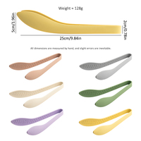 Pince alimentaire en silicone résistante à la chaleur, antiadhésive, pour la cuisine, la friture, la salade, les barbecues, pour la maison