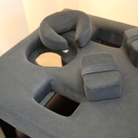 Table de massage en bois et cuir synthétique de haute qualité sur mesure pour spa, salon de beauté et soins de la peau, pour massage aux huiles essentielles
