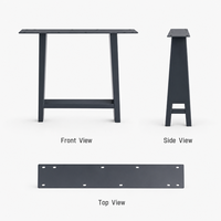 Pieds de table en fonte métallique pour restaurant, base de table industrielle pour café et restaurant
