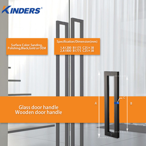 Kinders Hot Sell SS201 304 Poignée de porte en verre - Product Image 2