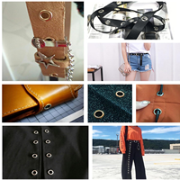 Accessoire de kit de vêtement en métal personnalisé DIY œillets ronds œillets en alliage de zinc œillet à vis pour sacs chaussures