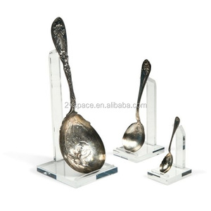 Dao Kéo Để Bàn Flatware Đứng Bếp Dao Hiển Thị Đứng 9 Khe Rõ Ràng Acrylic Fork Spoon Chủ - Product Image 4