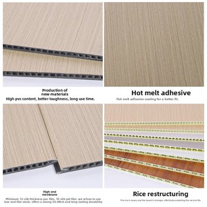 Panel de Pared de PVC Moderno, Impermeable, para Uso Comercial, Placa de Ingeniería, Unión sin Costuras, Panel Integrado, Venta al Por Mayor de Fábrica - Product Image 4