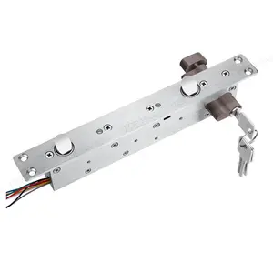 Double latch electric control latch lock 12V with key unlock power off lock signal feedback motor motor drive