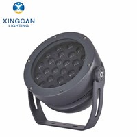 Projecteur LED extérieur personnalisable, à intensité variable, monocolore, étanche IP65, 18W 24W 36W 48W 54W, pour jardin, pelouse, cour, hôtel