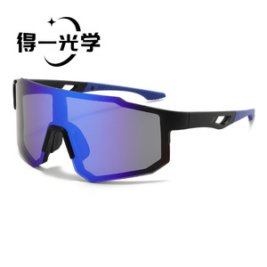 Sports Sunglasses PC <b>Frame</b> UV400 <b>Large</b> <b>Frame</b> Cycling Fishing Driving Glasses <b>Black</b> - Product Image 3