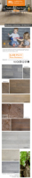 Plancher en bois stratifié HDF de couleur claire en gros, 8 mm, couche d'usure AC3, surface lisse, rainure en V, installation par clic