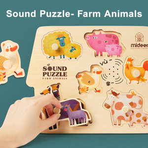 <span class=keywords><strong>Mideer</strong></span> MD3056 niños bebé educación temprana rompecabezas cognitivo juguetes 1 año más SONIDO <span class=keywords><strong>PUZZLE</strong></span> ANIMALES DE GRANJA - Product Image 3