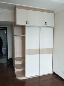 <span class=keywords><strong>Armoire</strong></span> <span class=keywords><strong>coulissante</strong></span> moderne pour chambre à coucher avec bureau intégré, grand rangement, organisateur de placard en bois pour petites pièces, mobilier de maison - Product Image 4