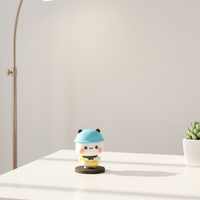 Figurine en PVC de dessin animé mignon Panda One Two, créative et tendance - Petit jouet cadeau pour les amoureux, Noël