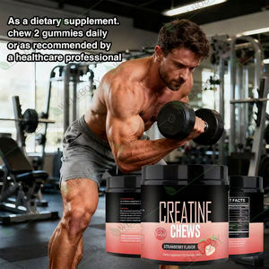 WELLBODY Créatine Monohydrate en Gummies à Vendre, Stimulant Musculaire avec Sel Marin, Saveurs OEM, Comprimés à Mâcher de Créatine pour Adultes - Product Image 4