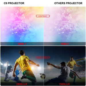 Projecteur LED Cheerlux FHD 1920x1080 natif 1080P LCD, système de cinéma maison 3D, projecteur pour conférences, éducation, formation, projecteur de cinéma - Product Image 3