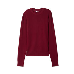 Pull à col rond en maille ajusté pour homme, hiver, taupe, respirant, séchage rapide, coton-polyamide, avec poignets côtelés, profilé - Product Image 1