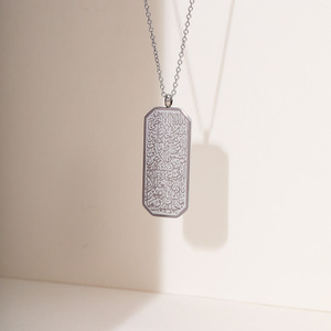 Garanzia di qualità 2024 stile in acciaio inox collana in oro placcato 18K gioielli di moda per le donne Christian <span class=keywords><strong>Symbol</strong></span> - Product Image 2