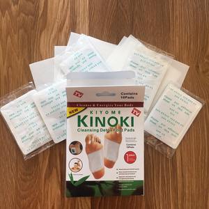 Kinoki10pcsパッド10pcs KinokiDetoxフットパッチパッド体毒足痩身クレンジングハーブ接着剤ホットフットマッサージャー - Product Image 4