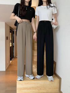 Pantaloni Casual a vita alta da donna pantaloni eleganti da ufficio estivi <span class=keywords><strong>con</strong></span> Logo ad asciugatura rapida nuovo abito di moda di grandi dimensioni - Product Image 6