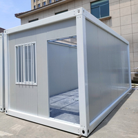 Maison de conteneur modulaire en acier préconstruite de 20 pieds minuscule bureau à domicile sur le chantier de construction préfabriqué détachable Casas Contenedor