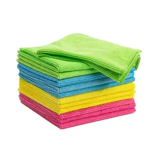 microfiber cleaning cloth pack of 12 clean room clothes 80% polyester 20% polyamide cleaning cloth