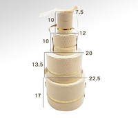 Boîte en papier cadeau velours camélia pour mariages, collations Saint Valentin, plusieurs tailles, forme cylindrique avec revêtement UV, impression en relief