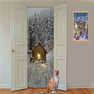 Kit Pittura <span class=keywords><strong>Diamante</strong></span> 5D Babbo Natale e Casa sulla Neve, Decorazione Natalizia Fai-da-Te, Regalo di Natale, Decorazione Murale per la Casa - Product Image 2