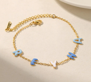 Personalizzato colorato Bubble Letter <span class=keywords><strong>Bracciale</strong></span> Personalizzato Smalto Lettera Braccialetti Colorati Regali per la <span class=keywords><strong>Festa</strong></span> della <span class=keywords><strong>Mamma</strong></span> - Product Image 5