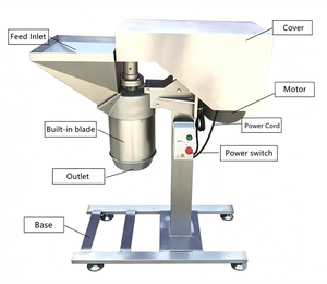 Trituratore Verticale a Macinatura Grossa, Macchina Semi-automatica per Purea di Frutta per Mele, Avocado e Frutto del Drago - Product Image 2