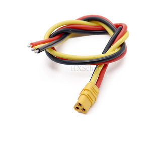 Conector <span class=keywords><strong>Macho</strong></span>-Hembra de Tres Núcleos con Cable MT30-M/F, <span class=keywords><strong>Enchufe</strong></span> Trifásico de Tres Polos para Modelo RC, Control Remoto, ESC, Batería Lipo - Product Image 4