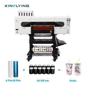 New 600mm Roll to Roll UV DTF Printer A1 3heads UV Ink Crystal Label Printer with <b>Laminator</b> - Product Image 1