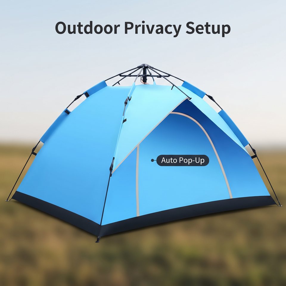 Fas Blue Color Fast Shipping 2 Person Windproof Stormproof Lightweight Quick Opening ...