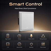 Interrupteur intelligent EU 86 mm 1 2 3 4 voies, panneau tactile WiFi, prise modulaire combinée, USB-C, Alexa, Google, CE, OEM