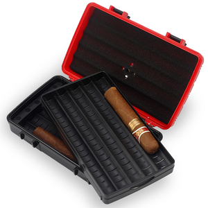 Jifeng JF-080 du lịch xì gà trường hợp <span class=keywords><strong>Humidor</strong></span> ABS nhựa cho 10 xì gà dưới 57 Vòng đo thuận tiện cho ngoài trời - Product Image 5