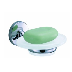 Porta Jabón de Baño con Base de Aleación de Zinc, Plato Acrílico Cromado, Clásico, de Pared, Accesorios de Baño - Product Image 4