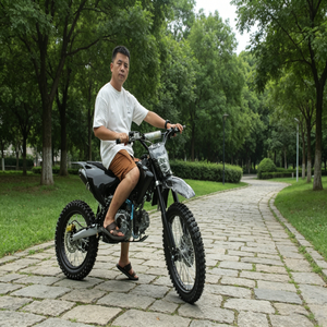 Moto tout-terrain professionnelle à essence, <span class=keywords><strong>19</strong></span>/<span class=keywords><strong>16</strong></span> pouces, grandes roues, fourche hydraulique inversée, frein à disque avant et arrière pour motocross - Product Image 6