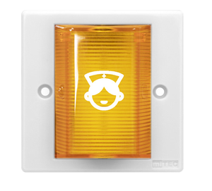 Lampe d'appel de couloir MEC-231 à LED jaune clignotante/constante, lumière vive, alimentation CC 12V, feux d'avertissement spécifiques aux hôpitaux - Product Image 1