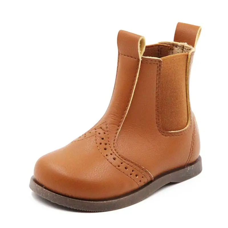 New style of PU leather zip up round toe kids boots kids martin boots chelsea boots for Toddlers