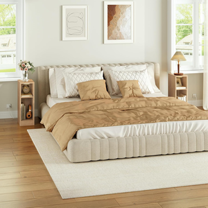 Mesa de Noche Estrecha con Estación de Carga, Mesa Auxiliar Delgada Natural con Almacenamiento y Luz LED, Mesa Auxiliar Moderna <span class=keywords><strong>para</strong></span> Espacios Pequeños - Product Image 6