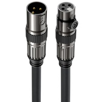 Cable de micrófono AV, cable Cannon XLR macho a hembra, cable equilibrado, tarjeta de sonido de consola mezcladora de condensadores, línea de audio auxiliar