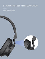 ODM/OEM 2.4G + BT headphone Tv nirkabel baru dengan headphone nirkabel casing pengisi daya headphone Over-ear dengan mikrofon