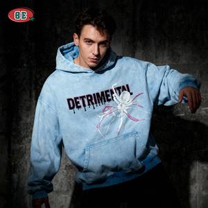 Мужские толстовки и свитшоты оверсайз с эффектом потертости, винтажные, премиум-класса, толстые, с возможностью нанесения логотипа производителя - Product Image 3