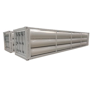 Conteneur de stockage de gaz hydrogène, hélium et GNC en acier, 12 tubes, à bas prix, avec skid, durée de vie de 15 ans, 25 MPa - Product Image 5