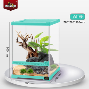 Mclan <span class=keywords><strong>Zoo</strong></span> Réservoir en verre écologique, durable et respirant pour habitat de caméléon de forêt tropicale, enclos de luxe pour reptiles et amphibiens - Product Image 3