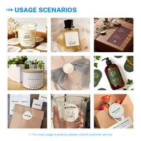Étiquettes autocollantes personnalisées de haute qualité BOTU, impression en relief 3D, logo de marque, boîte d'emballage, sac cadeau, étiquettes de scellage