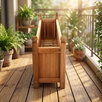 Jardinière minimaliste GreenGrow en bois massif de sapin, durable et écologique, pour la maison et le jardin, taille personnalisée